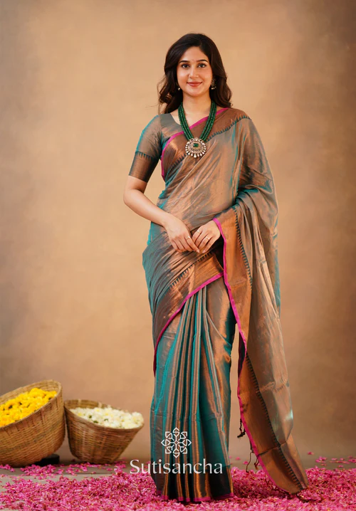 Aqua Elegance Bridesmaid Saree